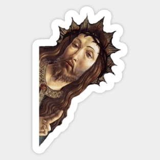 Jesus is watching you - meme Sticker